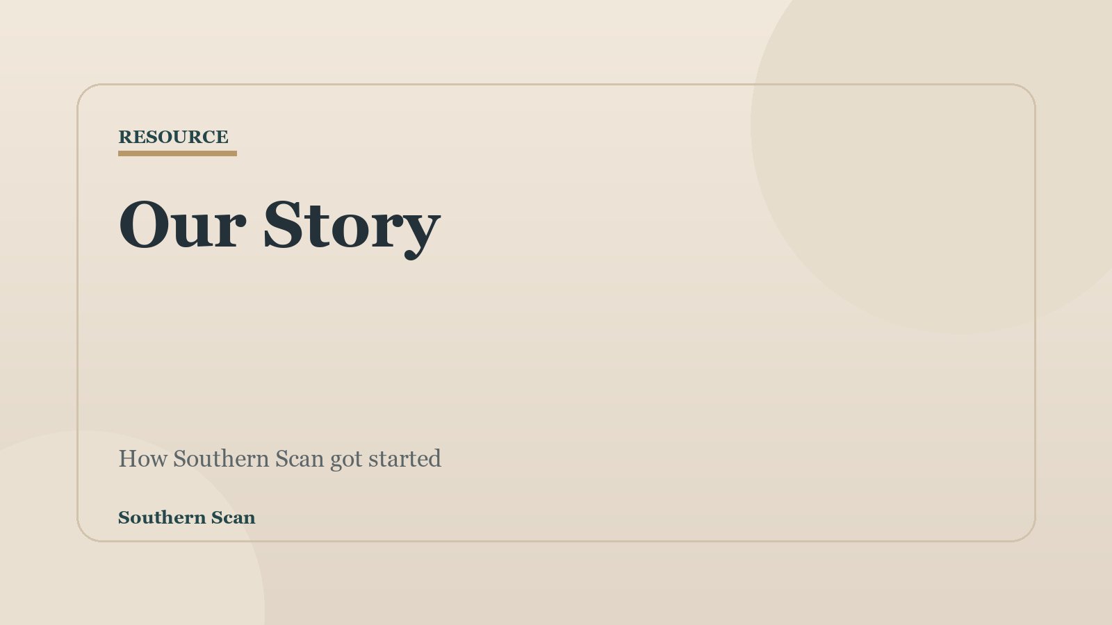 Our Story